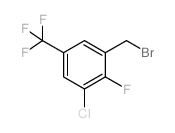 3-CHLORO-2-FLUORO-5-(TRIFLUOROMETHYL)BENZYL BROMIDE structure