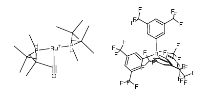 [RuH(CO)(P(t)Bu2Me)2]B(3,5-bis(trifluoromethyl)phenyl)4结构式
