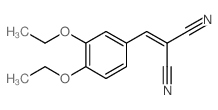 Propanedinitrile,2-[(3,4-diethoxyphenyl)methylene]- Structure
