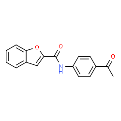 N-(4-acetylphenyl)-1-benzofuran-2-carboxamide Structure