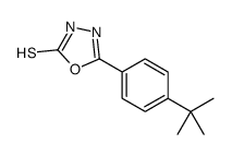 5-(4-正丁基苯基)-1,3,4-恶二唑-2-硫醇结构式