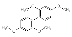 1,1'-Biphenyl,2,2',4,4'-tetramethoxy- Structure