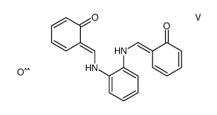 N,N-双(亚水杨基)邻苯二胺氧化钒(IV)络合物结构式