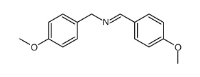 N-(4-甲氧基亚苄基)-4-甲氧基苄胺结构式