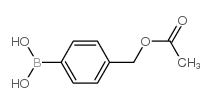 (4-乙酰氧基甲基)苯基硼酸结构式