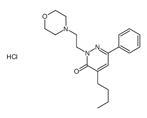 4-butyl-2-(2-morpholin-4-ylethyl)-6-phenylpyridazin-3-one,hydrochloride结构式