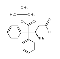 (R)-3-((叔丁氧羰基)氨基)-4,4-二苯基丁酸结构式