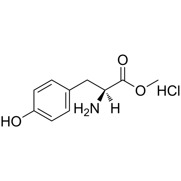 L-酪氨酸甲酯盐酸盐结构式