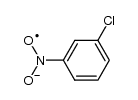 3-Chloronitrobenzene radical anion Structure