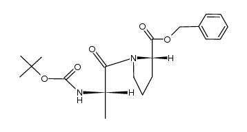 N-t-butyloxycarbonyl-L-alanyl-L-proline benzyl ester Structure