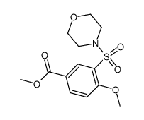 methyl 4-methoxy-3-(morpholinosulfonyl)benzoate Structure