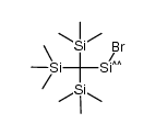 bromo[tris(trimethylsilyl)methyl]silylene结构式