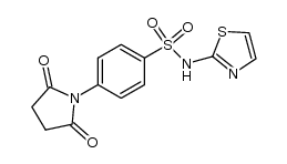 N,N-succinyl-sulfanilic acid thiazol-2-ylamide结构式