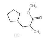 1-Pyrrolidinepropanoicacid, a-methyl-, methyl ester,hydrochloride (1:1) Structure