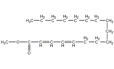 十七碳二烯酸甲酯结构式