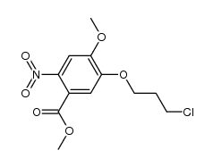 methyl 5-(3-chloropropoxy)-4-methoxy-2-nitrobenzoate结构式
