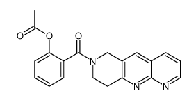 (9CI)-7-[2-(乙酰基氧基)苯甲酰基]-6,7,8,9-四氢吡啶并[2,3-b][1,6]萘啶结构式