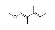 3-Methyl-3-penten-2-one O-methyl oxime Structure