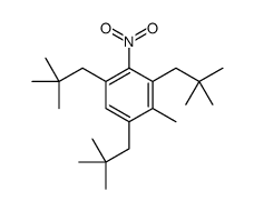 1,3,5-tris(2,2-dimethylpropyl)-2-methyl-4-nitrobenzene结构式