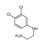 N'-(3,4-dichlorophenyl)ethane-1,2-diamine结构式