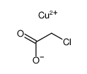 monocopper(II) mono(2-chloroacetate)结构式