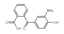 2-(3-amino-4-hydroxybenzoyl)benzoic acid结构式
