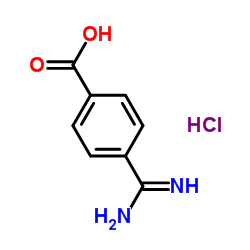 4-Carbamimidoylbenzoic acid hydrochloride Structure
