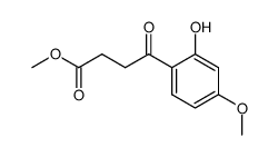 β-(2-hydroxy-4-methoxybenzoyl)propionic acid methyl ester结构式