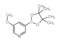 5-甲氧基-3-吡啶频那醇硼酸酯结构式