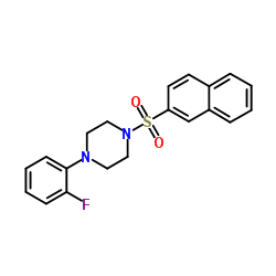 1-(2-Fluorophenyl)-4-(2-naphthylsulfonyl)piperazine Structure
