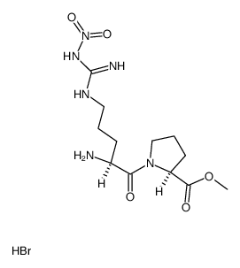 NG-Nitro-L-arginyl-L-proline Methyl Ester Hydrobromide结构式