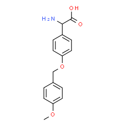 DL-4-[(4-METHOXYPHENYL)METHOXY]-PHENYLGLYCINE structure