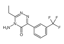 4-amino-3-ethyl-6-[3-(trifluoromethyl)phenyl]-1,2,4-triazin-5-one Structure
