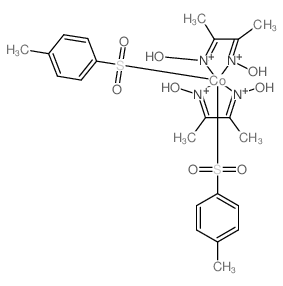 cobalt(+2) cation; 1-methyl-4-sulfinato-benzene; N-[(Z)-3-nitrosobut-2-en-2-yl]hydroxylamine结构式