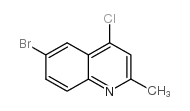 6-BROMO-4-CHLORO-2-METHYLQUINOLINE Structure