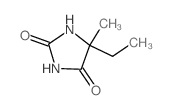 5-乙基-5-甲基咪唑烷-2,4-二酮结构式