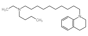 1(2H)-Quinolinedecanamine,N-butyl-N-ethyl-3,4-dihydro- Structure