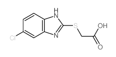 [(5-氯-1H-苯并咪唑-2-基)磺酰基]乙酸结构式