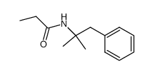 N-(1,1-dimethyl-2-phenyl-ethyl)-propionamide结构式