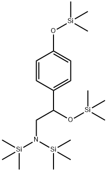 N,N-Bis(trimethylsilyl)-4,β-bis[(trimethylsilyl)oxy]benzeneethanamine结构式