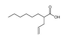 2-hexyl-pent-4-enoic acid结构式
