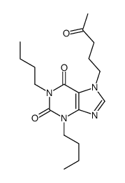 1,3-dibutyl-7-(4-oxopentyl)purine-2,6-dione结构式
