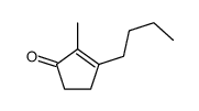 3-butyl-2-methylcyclopent-2-en-1-one结构式
