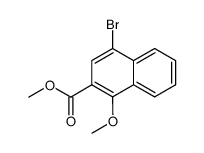 methyl 1-methoxy-4-bromo-2-naphthoate Structure