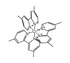 tris(4,4'-dimethylbipyridine)chromium(3+) Structure