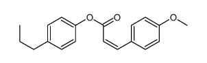 (4-propylphenyl) 3-(4-methoxyphenyl)prop-2-enoate Structure