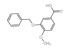 3-苄氧基-4-甲氧基苯甲酸结构式