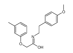 N-[2-(4-methoxyphenyl)ethyl]-2-(3-methylphenoxy)acetamide Structure