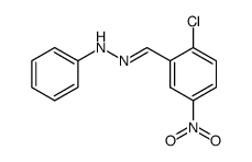 2-chloro-5-nitro-benzaldehyde phenylhydrazone Structure