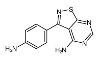 3-(4-aminophenyl)-[1,2]thiazolo[5,4-d]pyrimidin-4-amine Structure